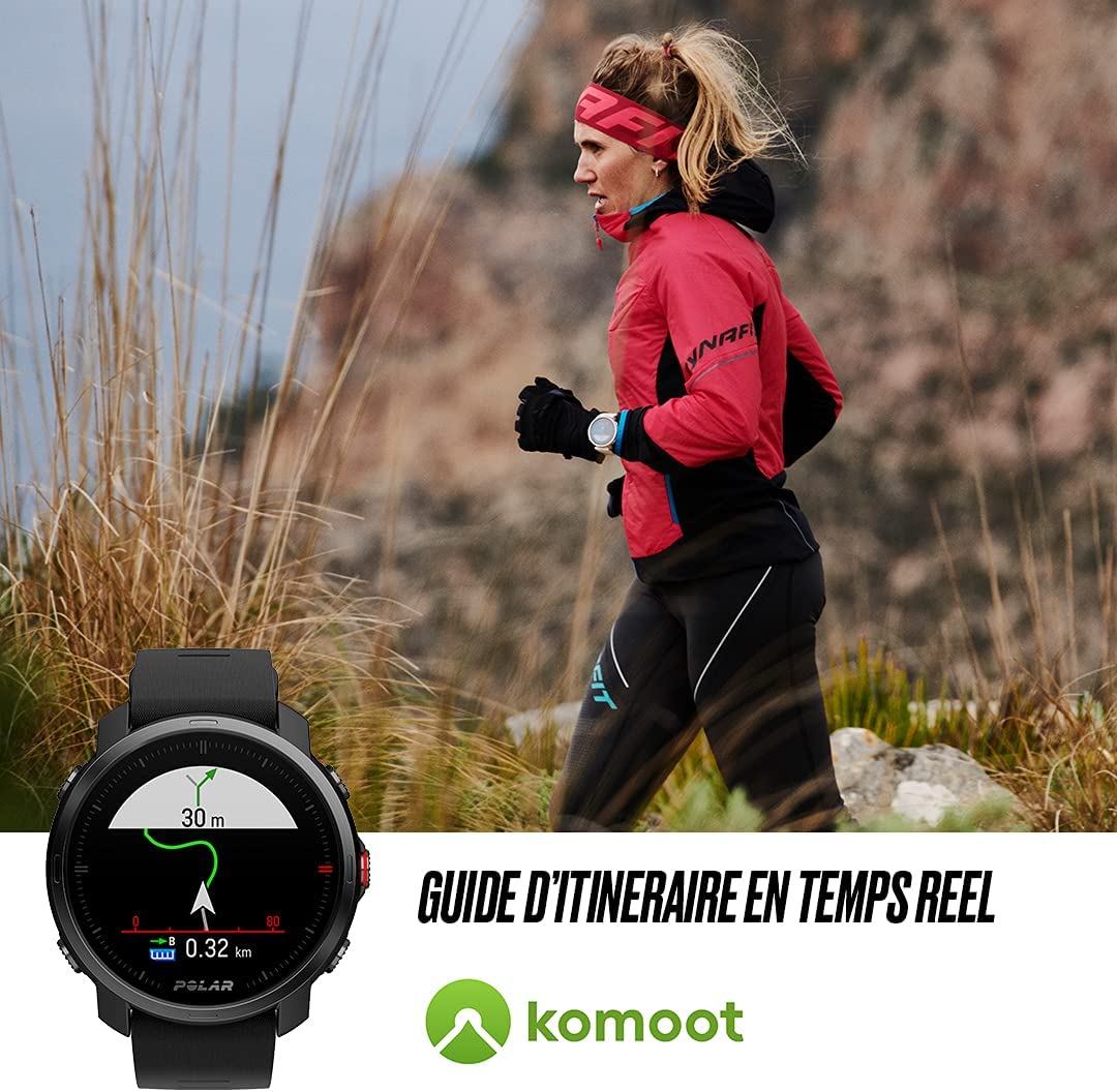 Polar Grit X - Pro - Modèles Titan - Montre Multisport Outdoor Haut de Gamme avec GPS - Verre Saphir, robustesse Militaire, fréquence Cardiaque, autonomie de la Batterie Ultra-Longue, Navigation