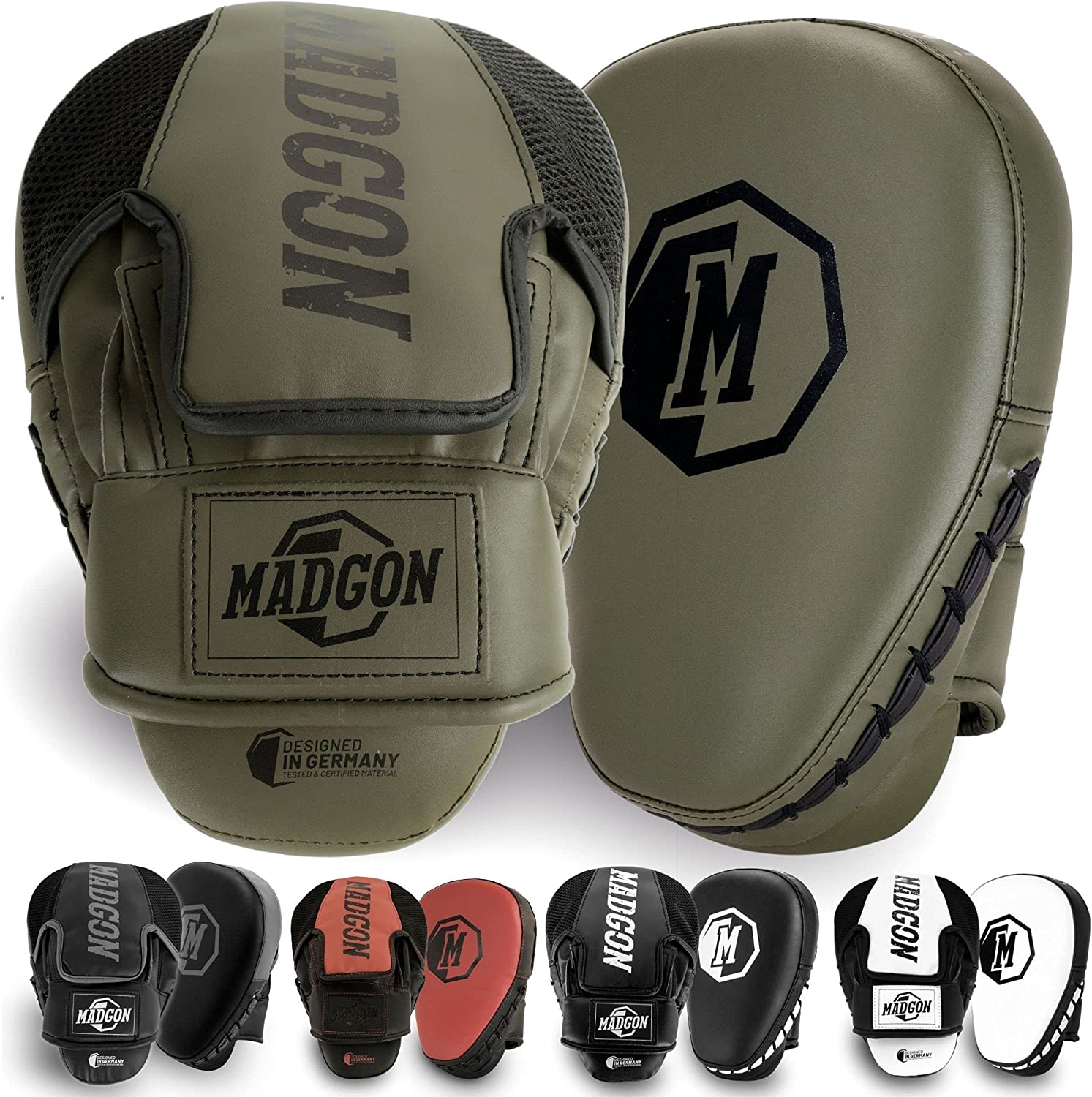 MADGON Pao Boxe avec Rembourrage de Haute Qualité pour Une Absorption Optimale des Chocs – Patte d’Ours Boxe Durable pour Les Arts-Martiaux, Le Kickboxing et la Boxe