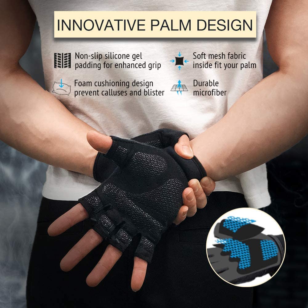 Atercel Gants Musculation, Gants de Fitness pour Homme et Femme, pour Entraînements