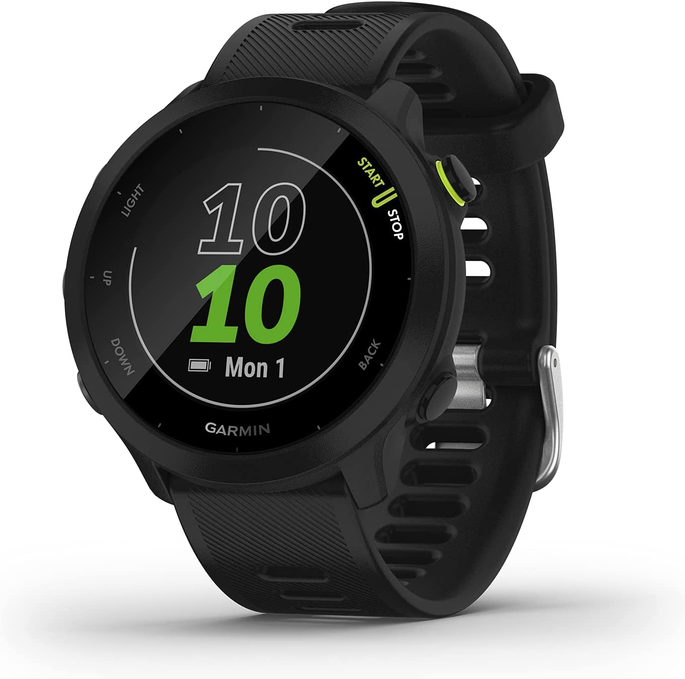 Garmin – Forerunner 55 - Montre GPS multi-activités running avec fonctions d’entrainement Garmin Coach et cardio au poignet